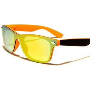 Classic Retro 90s Urban Indie Style Summer Beach Orange Mirrored Lens Sunglasses